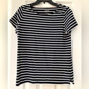 Boden womens Breton cotton blue & white striped t-shirt top, US 10